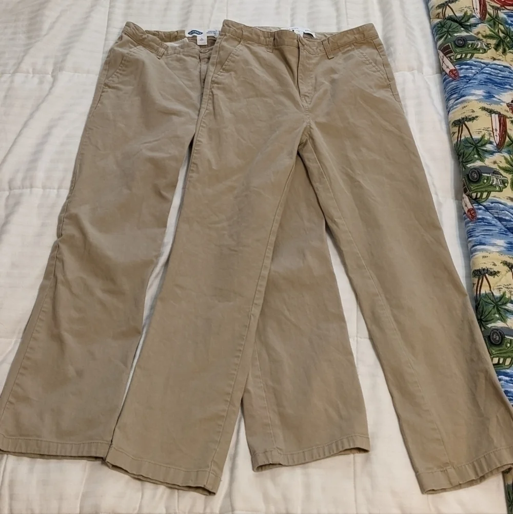 𝅺old Navy flat front straight leg pants size 12